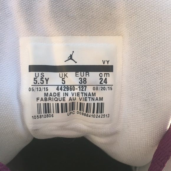 Air Jordan 7 Retro (GG) - White/Fuchsia Glow-Black-Mulberry  Sneakers Air Jordan 7 Retro GG